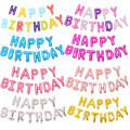 16 Zoll Happy Birthday Letter Set Party Dekoration Aluminium Film Ballon für Geburtstagsfeierdekoration